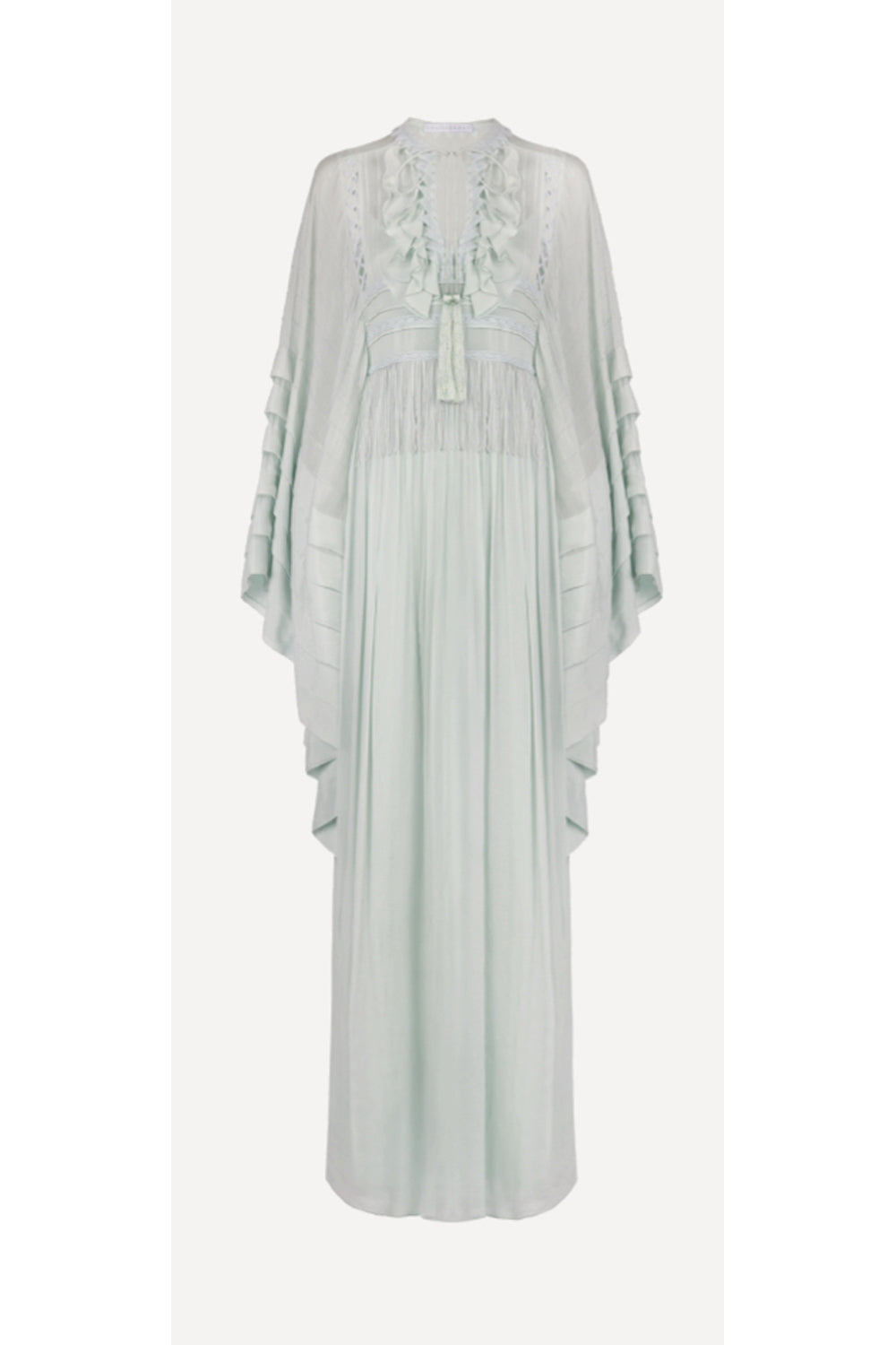 Auric Flowy Layered Dress With Ruffle Details