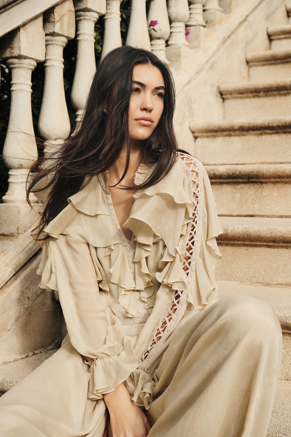 Beige Top & Pant Set