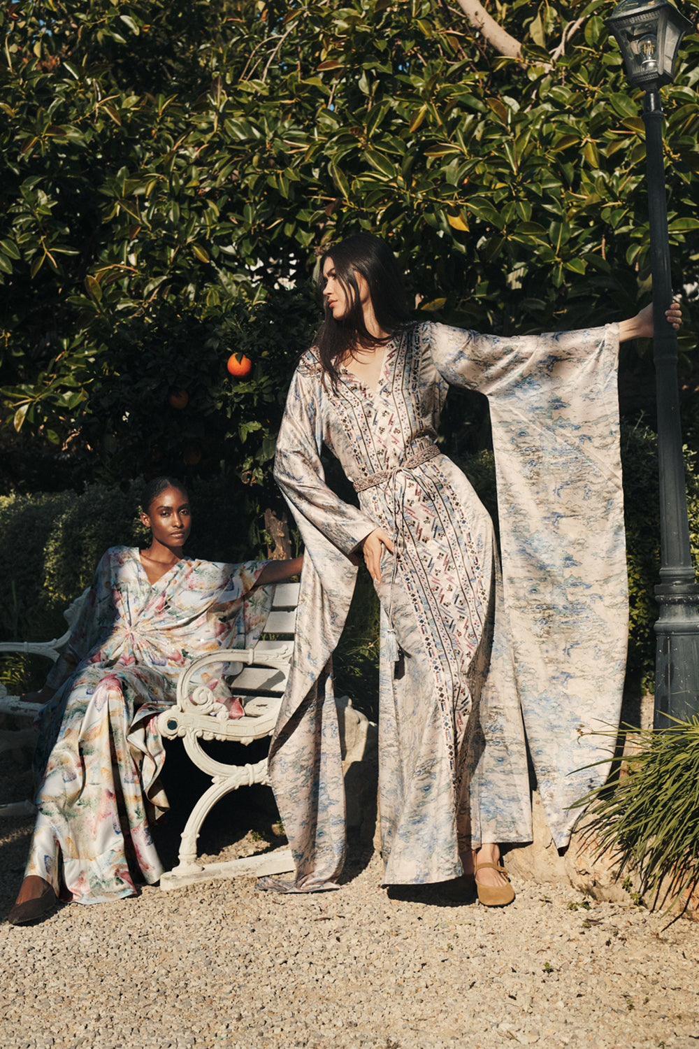 Watercolour Print Kaftan