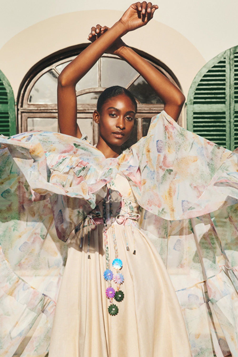 Watercolour Print Cape