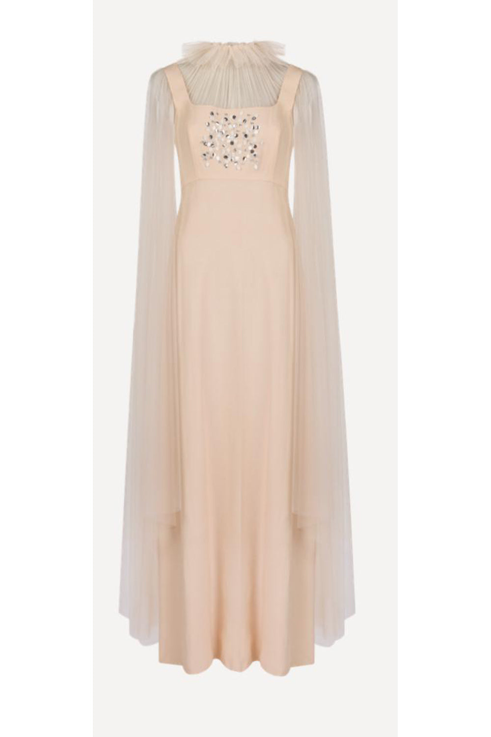 Celiné A-line Gown Gathered Neckline
