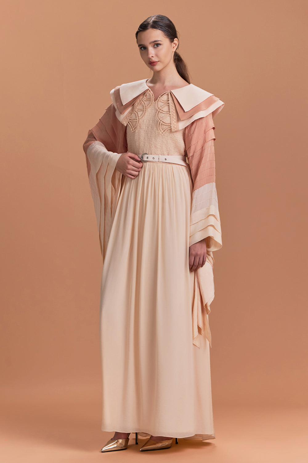 Dusk Flare Sleeves Maxi Gown