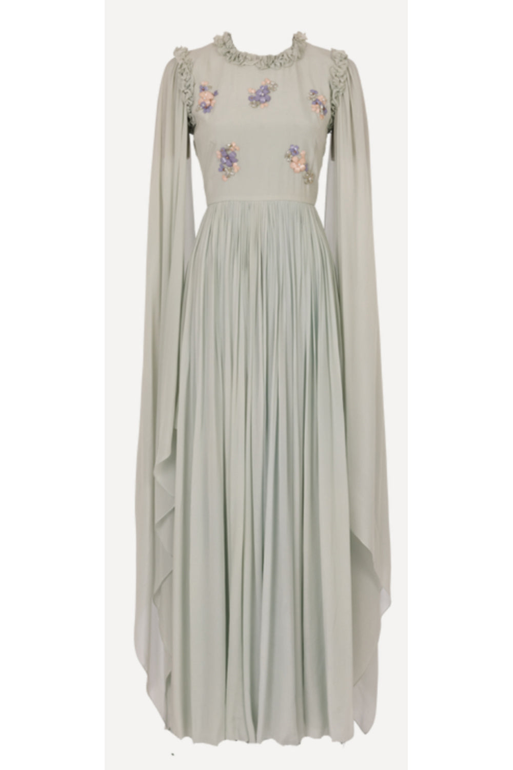 Lunaria Elongated Sleeves Maxi Gown