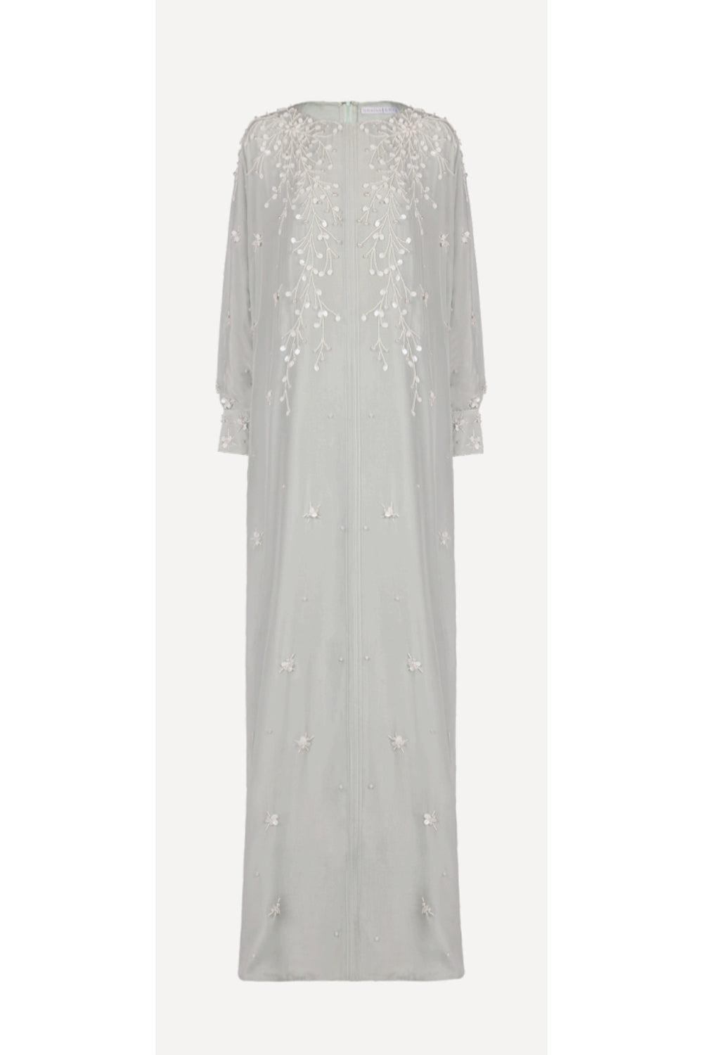 Luna Mint Green Embroidered Kaftan