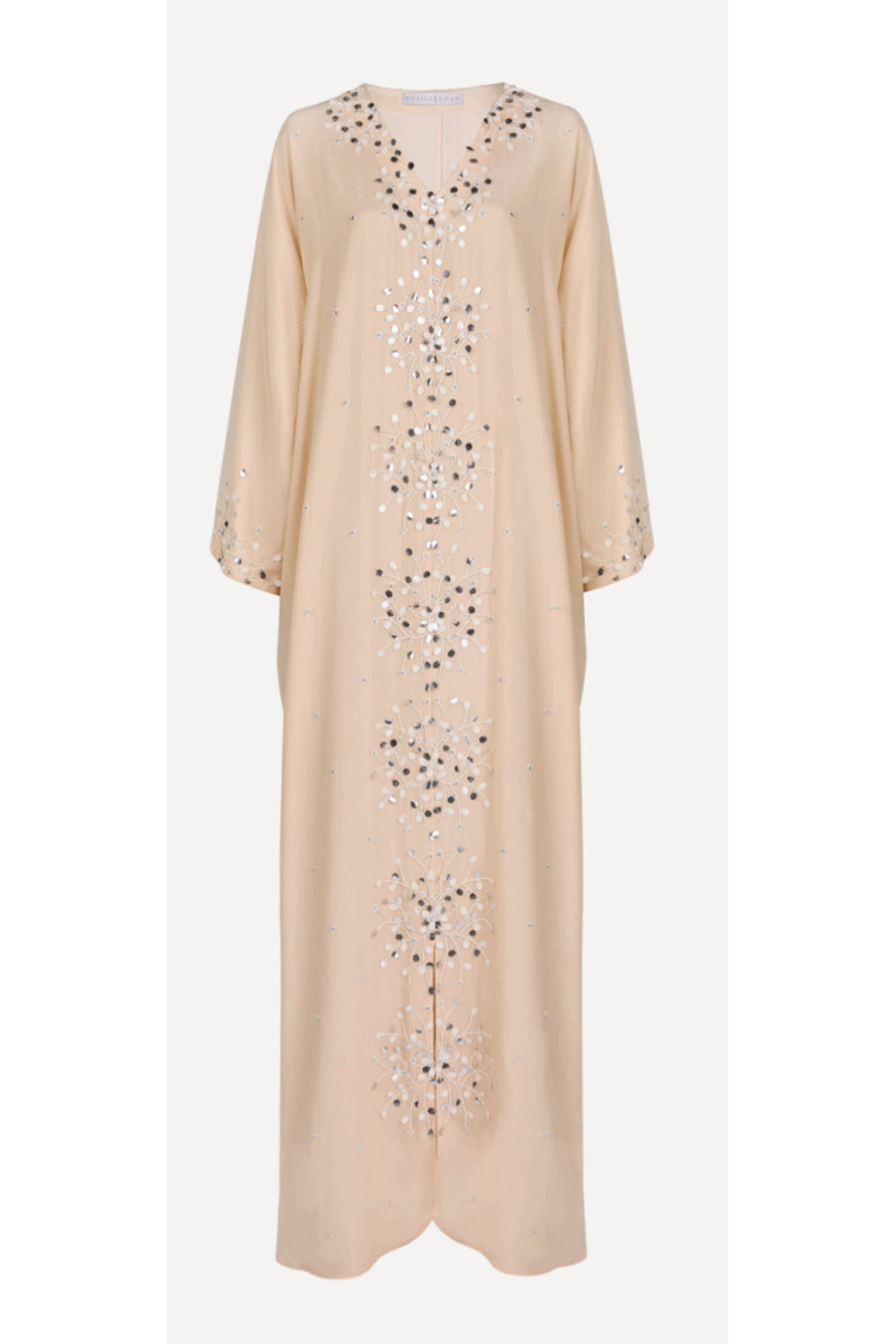Solstice Beige Embroidered Abaya