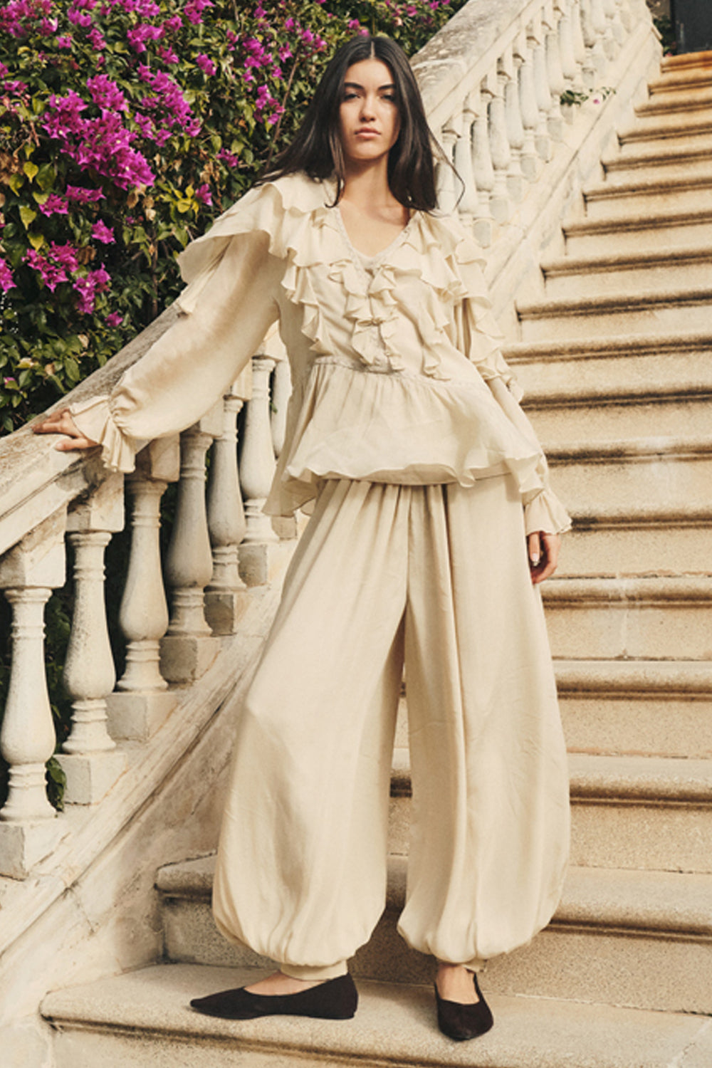 Beige Top & Pant Set