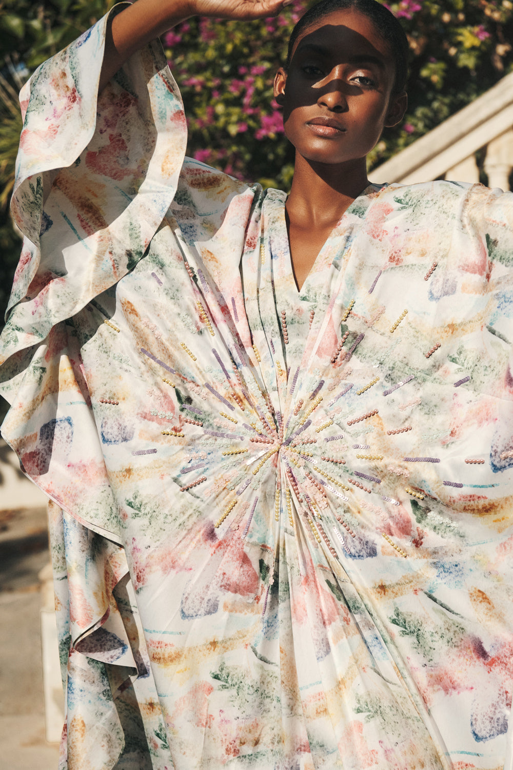 Watercolour Print Kaftan
