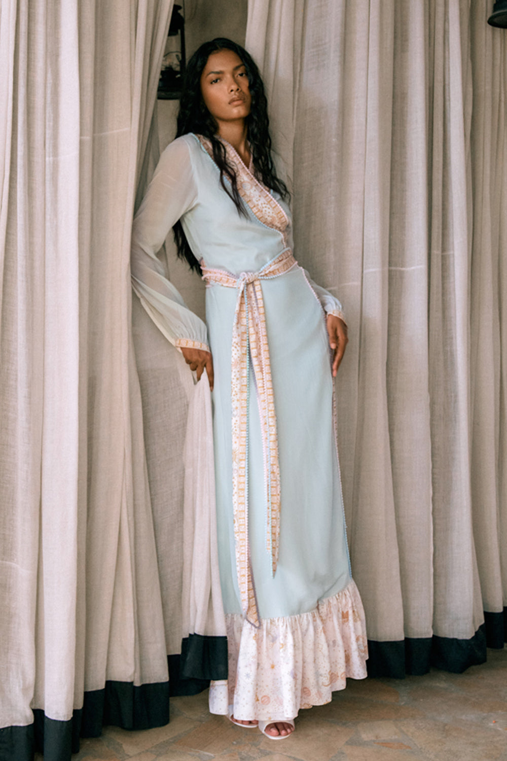 Seafoam & Zodiac Print Dress