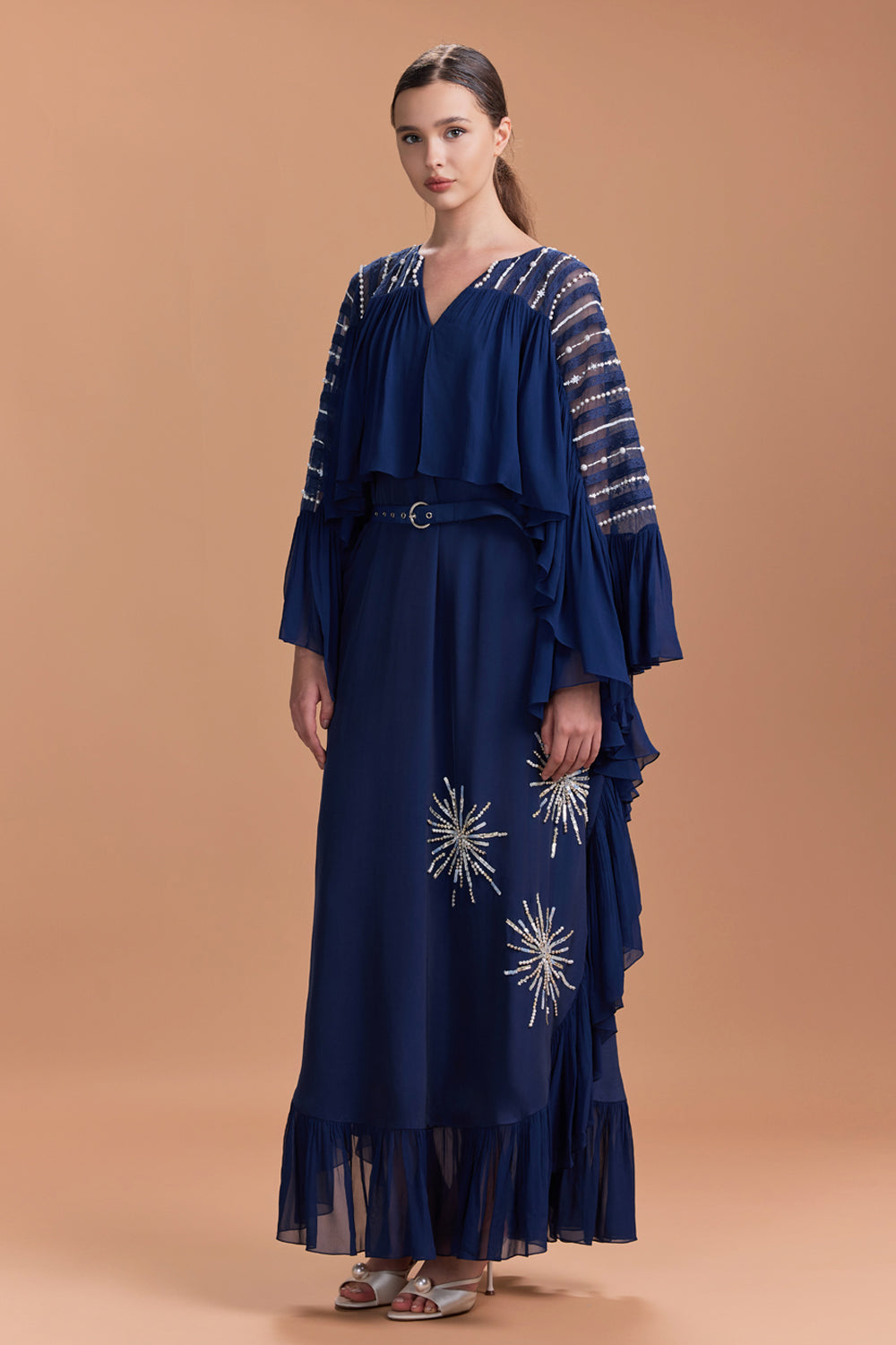 Nyra Ruffle Maxi Gown