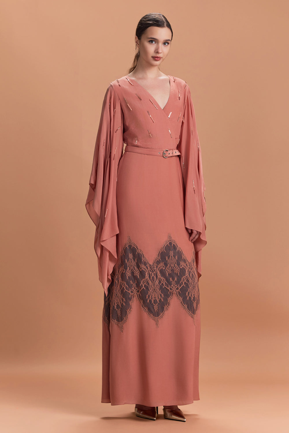 Qamar Waist Toe Up Maxi Gown
